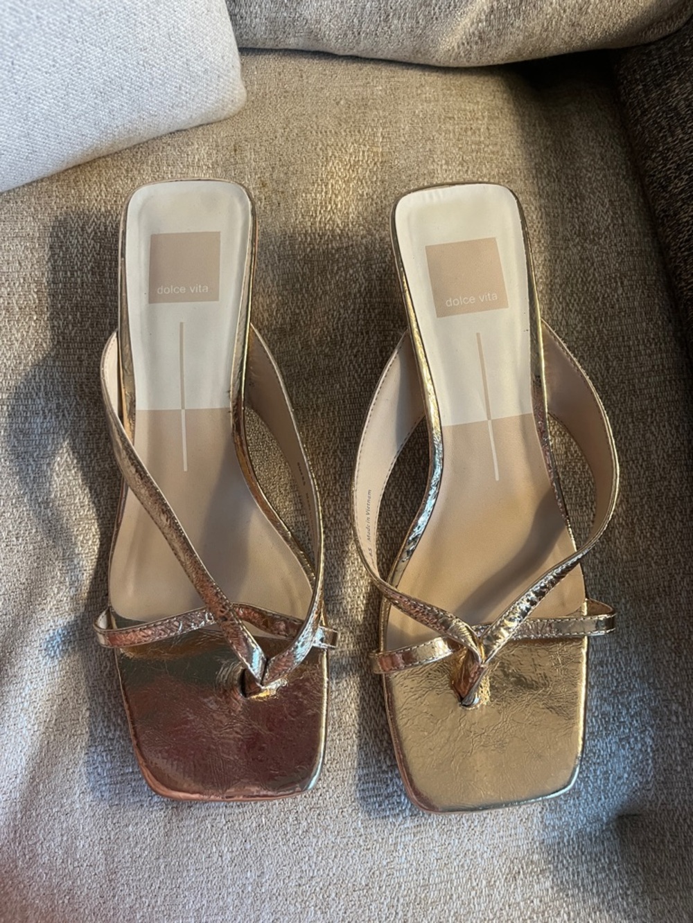 Gold Dolce Vita Sandals